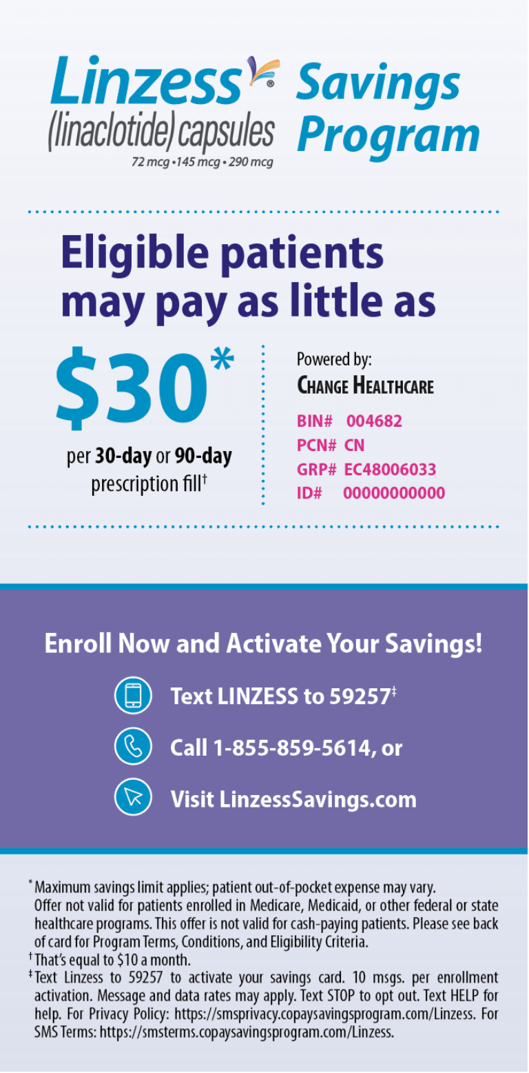 LINZESS coupon & savings card