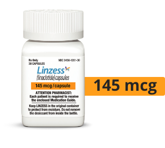 LINZESS dosing tablet containers