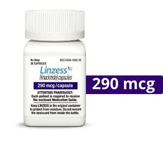 LINZESS dosing tablet containers