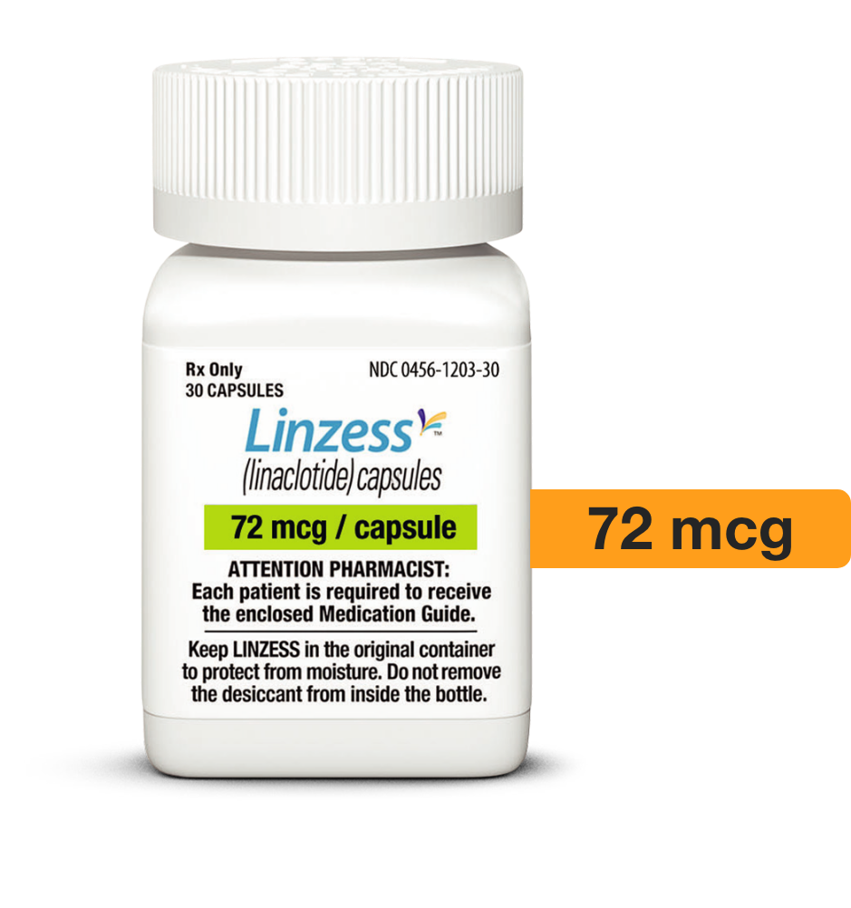 LINZESS dosing tablet containers