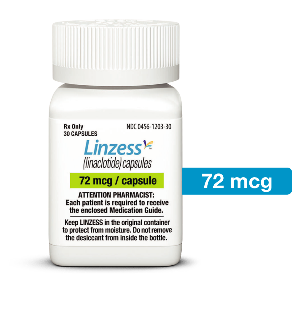 LINZESS dosing tablet containers