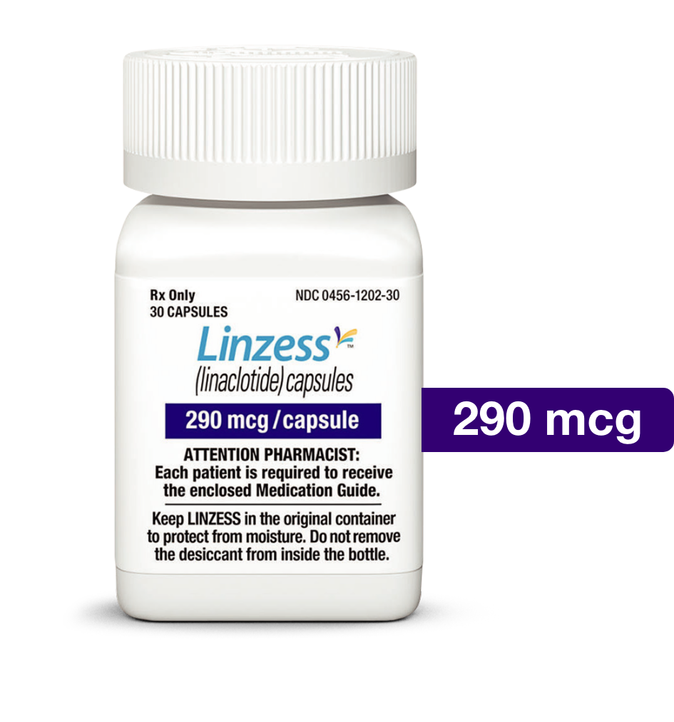 LINZESS dosing tablet containers